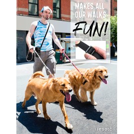 lesotc Dog Water Bottle, Portable Dog Water Dispenser, Leak Proof Dog Travel Water Bottle, Squeeze Pet Water Bottle for Walking On The Go, Dog Hiking Accessories for Outdoor, Hiking, Travel