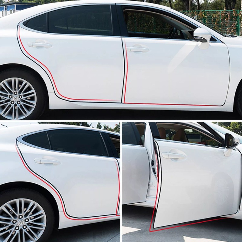 TSUINZ For Ford Car Door Edge Trim Guard Moulding Rubber