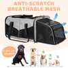 A.FATI Cat Carrier for 2 Cats, Grey 30lbs Capacity, Expandable