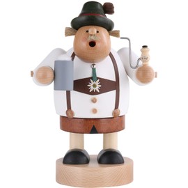 KWO Bavarian Landlord Smoking Man Figurine, Multi-Colour, 20 cm, Pack of 4