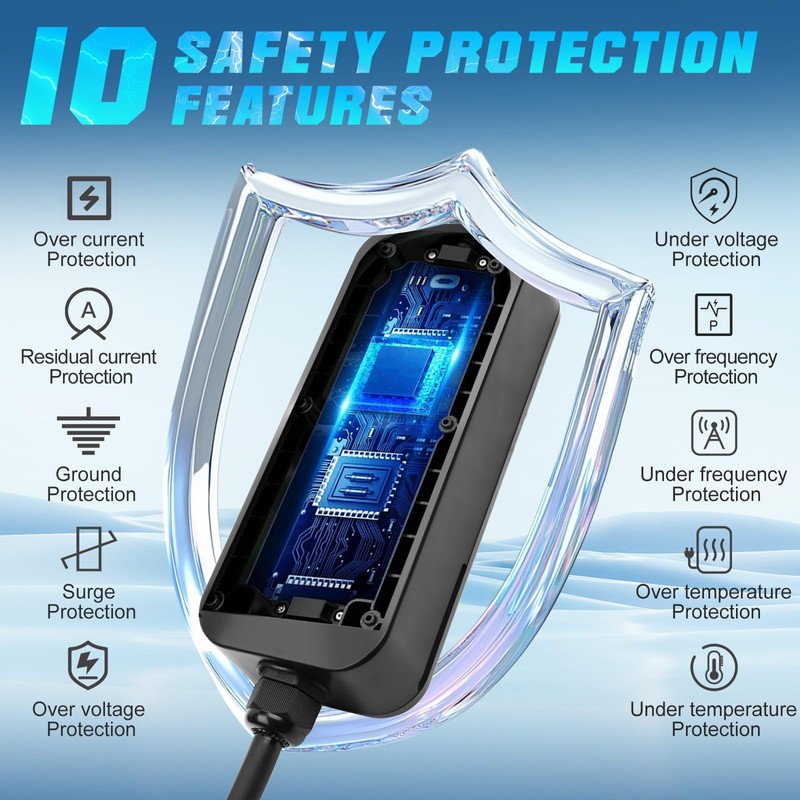 Orceed Portable EV Charger Level 2, 40Amp 240V, Electric Vehicle