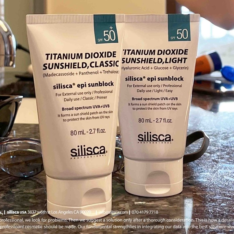 Siliska Sun Cream Sunblock Classic + Light Duo Set +