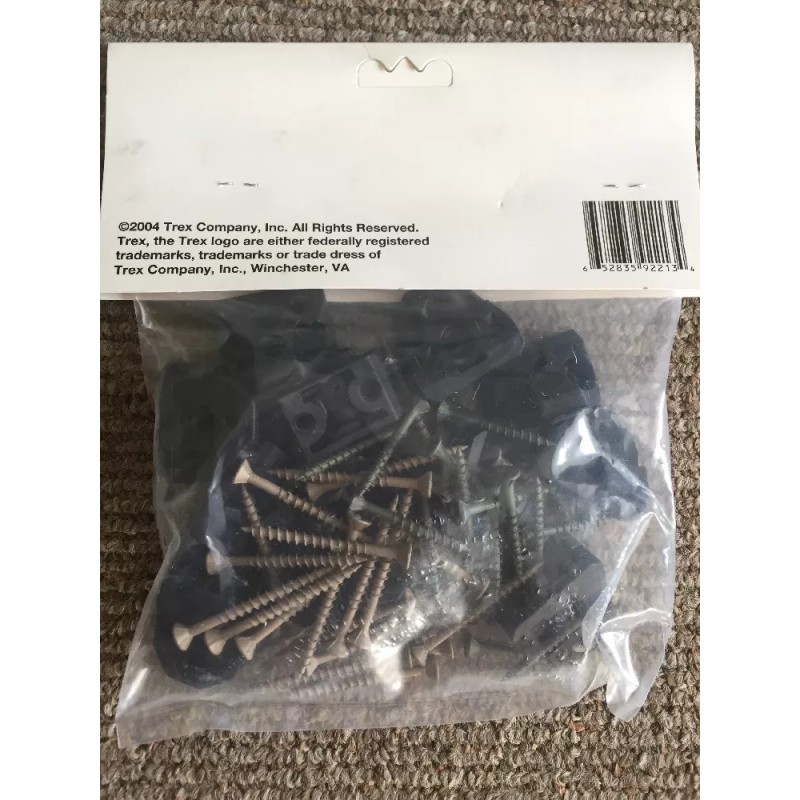 TREX DECKING DESIGNER SERIES RAIL SUPPORT BRACKET WITH SCREWS 12pcs