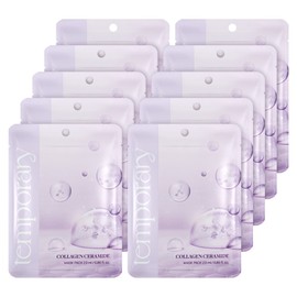 Temporary Collagen Ceramide Mask Pack, 10 pieces, 1 set Collagen Ceramide Mask Pack / 템포러리 콜라겐 세라마이드 마스크팩, 10개입, 1세트 콜라겐세라마이드마스크팩