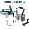 JQDML DIY Reciprocating Swing Motor,Swing Angle 20-120 Degrees Adjustable Speed