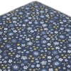 Linseed Cushion 19 x 19 cm Organic Fabric Flower Blue