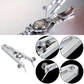 MozWay Watch Spring Bar Tool,Spring Bar Plier,Watch Band Link Removal Tool Kit,for Professional Watch Pin Removal and Band Replacement, Heavy Duty Aluminum and 6 Spare Fork