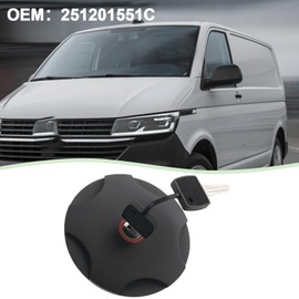 LT Easiyl 1 Piece Lockable Fuel Cap with 2 Keys Replacement Part 251201551C 1702830 Compatible with VW 3 III Bus T3 1979-1992 Safe Fuel Accessories