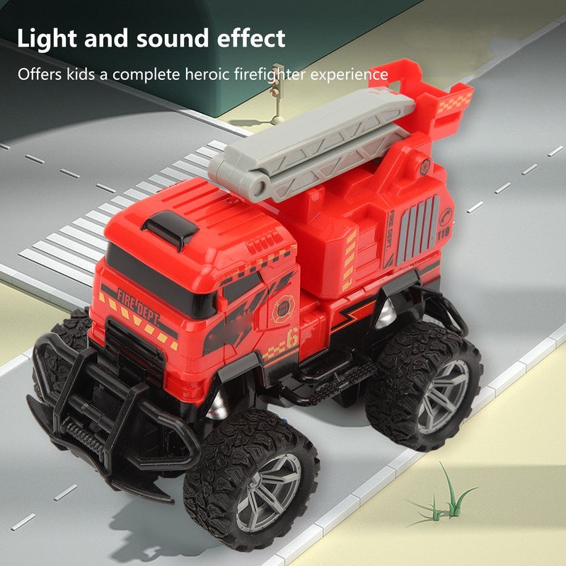 1:43 Remote Control Fire Truck Electric Wireless Sound Light Fire