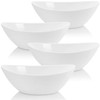 Lawei 4 Pack 9" Porcelain Serving Bowls, 36 Oz Oval