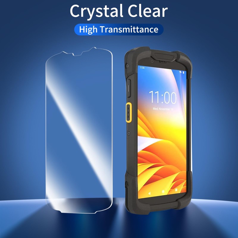 Laratechuu 4PCS Tempered Glass Screen Protector for Zebra TC73 TC78