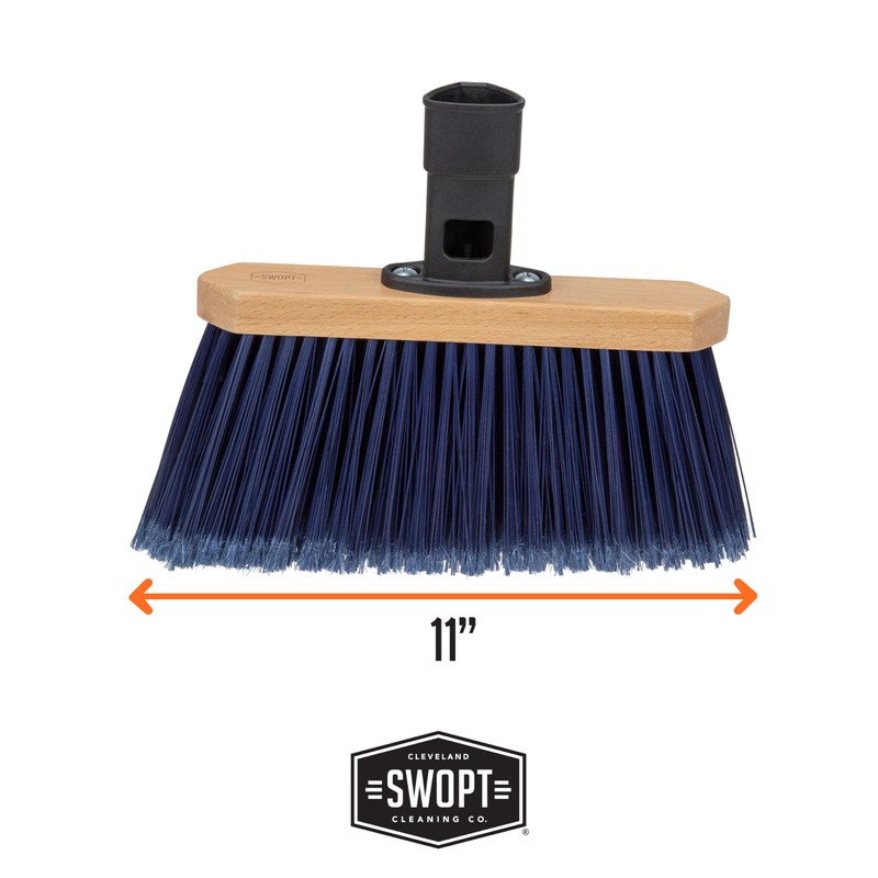 SWOPT Premium Multi-Surface Angle Broom Cleaning Head — Indoor and