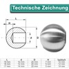 PRIOstahl Solid Ball Decorative Ball Stainless Steel Ball 1 x
