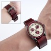 BINLUN Leather Watch Strap One Piece Oiled Leather Strap 18