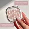 Celebritips Uñas Postizas Decorativas | Esmalte Francés Clásico, Uñas Cortas