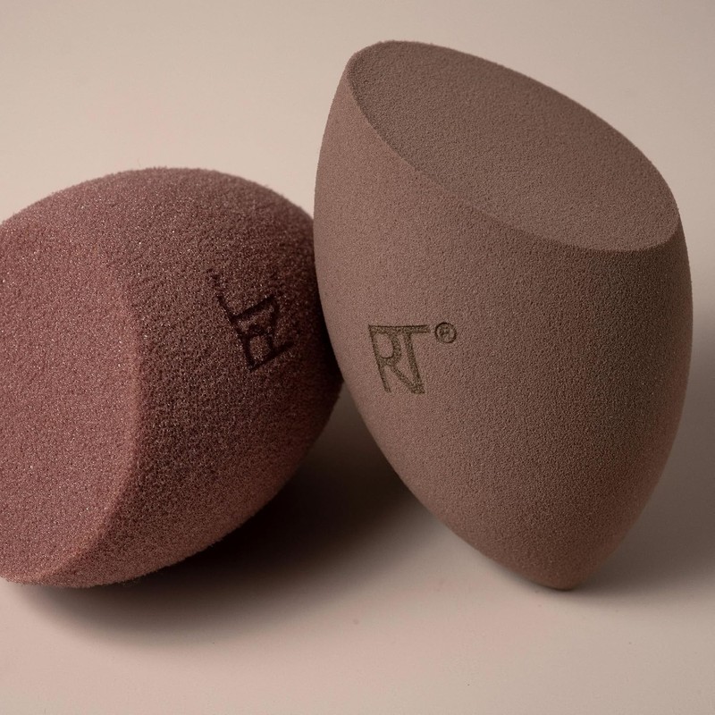 Real Techniques New Nudes Bare Finish Sponge Duo, Beauty Sponges