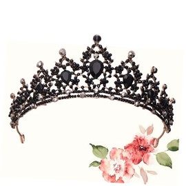 Minkissy Bridal Tiara for Women Vintage Crystal Crown Headpiece Wedding Tiara Crown Photo Prop