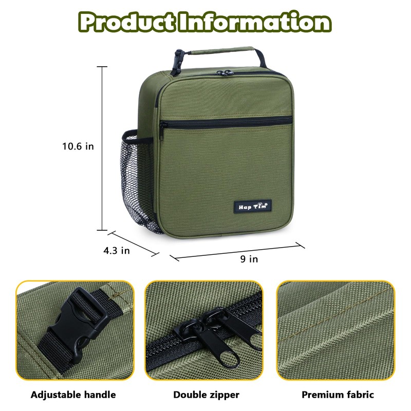 Hap Tim Insulated Lunch Bag Women, Reusable Lunch Box for