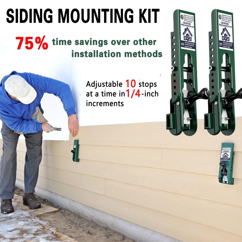 2pc Siding Installation Kit, Compatible with 5/16-Inch Fiber Cement Sidings,