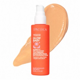 Glow Baby Super Lit SPF 30 Lotion, Broad Spectrum Sunscreen UVA/UVB Protection, Tinted Moisturizer, 100% Mineral SPF, No White Cast, Zinc Oxide, For A