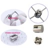 XXHong 316 Stainless Steel Cross Cable Clamps for Wire Cables