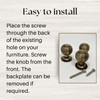 Antique Brass Knobs - Beehive Design - Iron Drawer, Vanity,