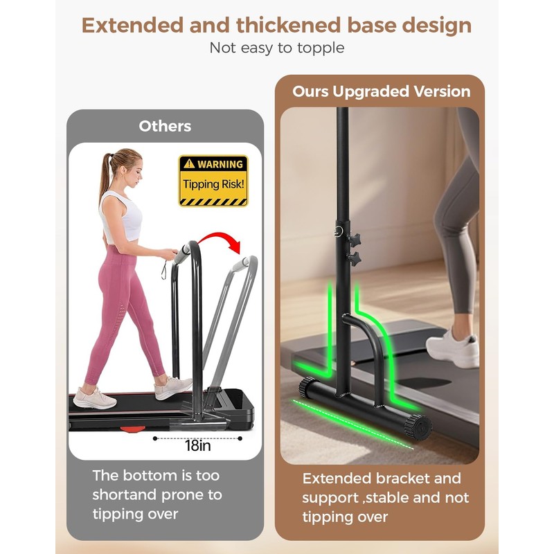 28 Inch Wide Handle Bar for Walking Pad Only with