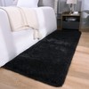 DETUM Black Runner Rug 2' X 6' Fluffy Area Rugs