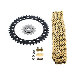 Gold O Ring Chain & Sprocket Black 13/40 92L 1988-2006 fits Yamaha Blaster YFS 200