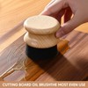 Qinyoung 2 Pcs Cutting Board Oil Wax Applicator with Lid