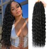 FANWYFYU 24 Inch Goddess Locs Crochet Hair Deep Wave 6Packs