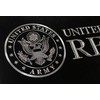 Engraved US Army Retired Car Tag Silver Diamond Etched on