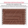 Qlvily Chain Link Fence Privacy Tape, 246ft x 0.15ft Chain