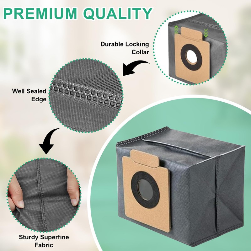10 Pack Dust Bags Compatible with Eufy* X8 Pro &