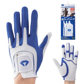 Daiya Golf GL-5001 GL-5001 Diamond Free Size Gloves, Men's/Women, Stretch Fabric, 8.7 - 9.8 inches (22 - 25 cm), Anti-Bacterial, Blue, White, Left Hand