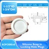 BOPOREAE 4 Pcs 45 mm Silicone Rubber Plugs Snap in