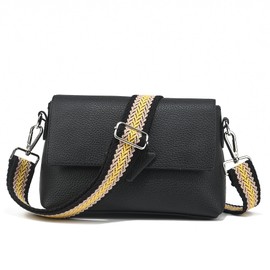 LVYOUME Wide Purse Strap Adjustable Replacement Crossbody Bag Strap Silver Hardware Shoulder Straps for Canvas Tote Handbags