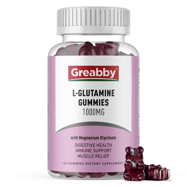 GREABBY GREABBY L Glutamine 1000mg Gummies - Muscle Relief &