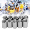 10Pcs Coupling Nut Round Rod Connector Female Thread 304 Stainless