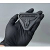 UsaStandard 2x Car Fender Badlands Long Horn Emblem Badge Black