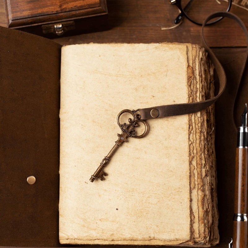 Vintage Leather Journal – Travel Journal Handmade Vintage Deckle Edge