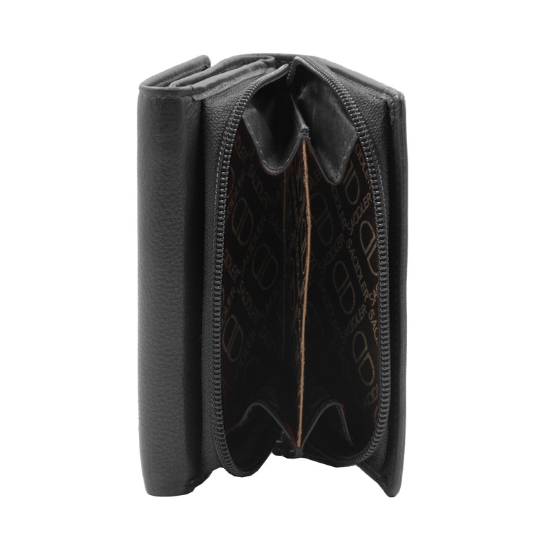 Saddler Genuine Soft Leather Trifold Ladies Wallet Boerse Wallet with