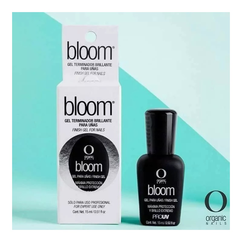 Organic Bloom Gel Finalizador Brillante Para Uñas 15ml Organic Nails