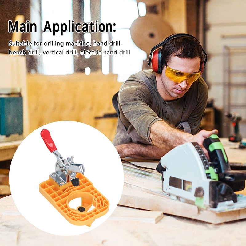 Hinge Opening Locator 35mm Plastic Aluminum Alloy Accurate Woodworking Hole