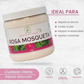 Crema De Rosa Mosqueta Con Filtro Solar Hidratación Profunda 1 Kilo Productos Mart Mexico