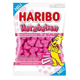 Haribo Herzbeben Sweet Cherry Gummy Candy 160g