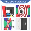 Retbtnm 12 Inch Prize Wheel, 12 Slots Color Spinning Wheel