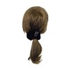Black Velour Scrunchie Pony Holder with Studs