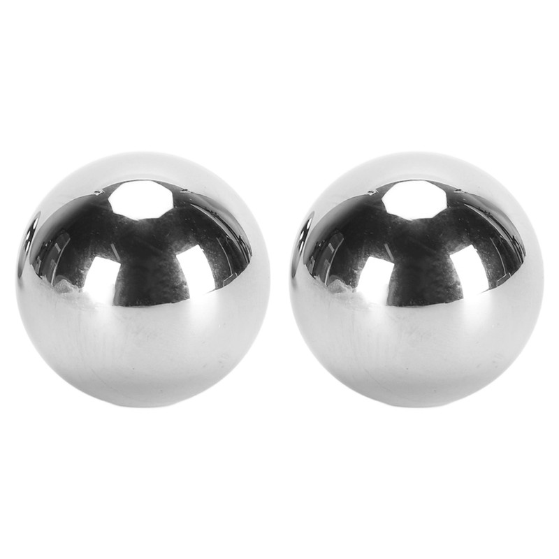 1 Pair Baoding Balls 3.5cm Diameter Stainless Steel Hand Balls