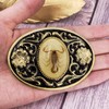 XGALBLA Cool Western luminous stone 3D Scorpion Belt Buckle For